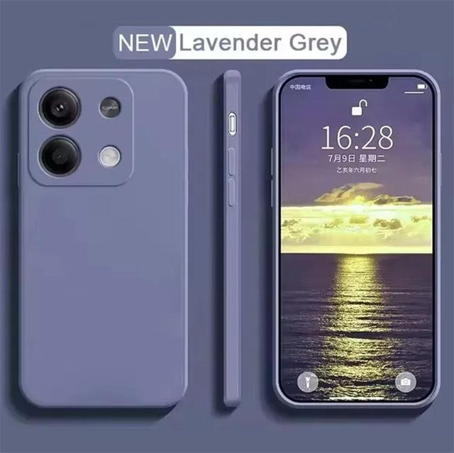 Xiaomi Redmi Note 13 4G Schutzhülle aus weichem Flüssigsilikon in Lila - Bild 1