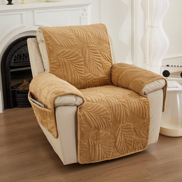 Universeller Sofakissen Bezug für Einzelsofas und Massagesessel, Rutschfest, Staubdicht und Waschbar, Polyester Plüsch - Bild 1