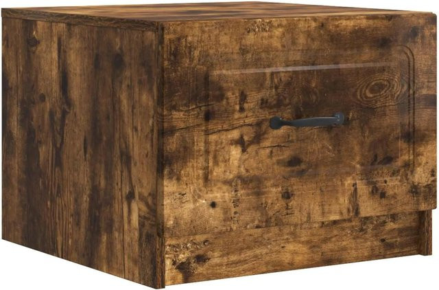 vidaXL Couchtisch aus Holzwerkstoff in Geräucherte Eiche, modern und quadratisch, B/T/H: 49 x 50 x 37 cm - Bild 1
