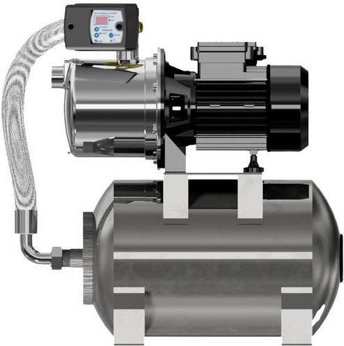 Zehnder Pumpen HWW-E Garden 2000 ZPC01B Hauswasserwerk in Silber aus Edelstahl mit 5 m³/h Förderleistung und 230V Anschluss - Bild 1