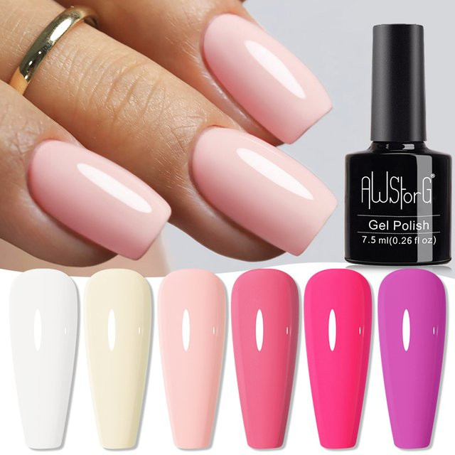 AWStorG Gel-Nagellack, leuchtendes Rosa, 7,5 ml - Bild 1