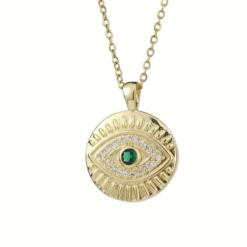 Huitan Halskette mit Anhänger, Gold, Zirkonia, Damen - Bild 2