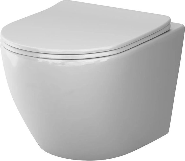 AM.PM Wand-WC FlashClean CXB1701SC in Weiß mit spülrandlosem Design, Softclosing-Sitzabdeckung und verdeckter Montage - Bild 1