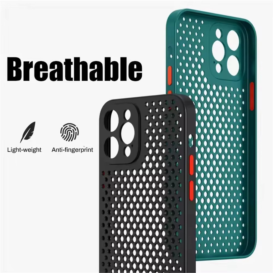 Kühlende und atmungsaktive Silikonhülle von Fudusaidman für iPhone 11 bis iPhone 17 Air in Grün - Bild 2
