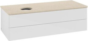 V&B Waschtischunterschrank Antao mit Beleuchtung, Weiß, B/T/H: 120 x 50 x 36 cm - Bild 1