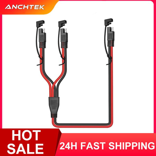 Anchtek 10AWG SAE auf SAE Verlängerungskabel Automotive Adapterkabel für Solarpanel und Batterieladegerät - Bild 1
