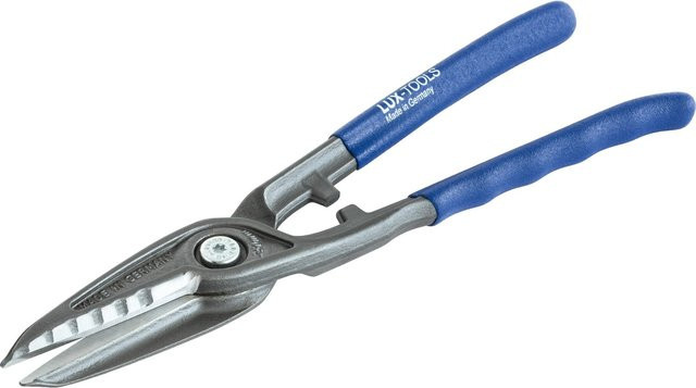 LUX-TOOLS Blechschere gerade aus gehärtetem Stahl in Blau, Länge: 250 mm - Bild 1