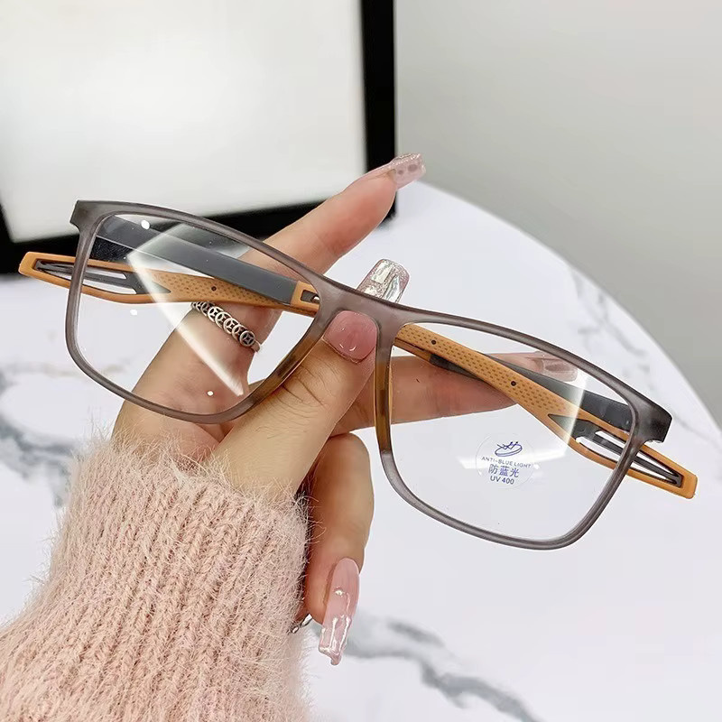 DIXSG Korrektionsbrille, quadratisch, Vollrand, grau, Damen - Bild 2