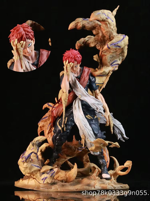 Bandai Naruto Gaara Actionfigur aus Metall und Kunstharz, mehrfarbiges Modell für den Schreibtisch - Bild 5