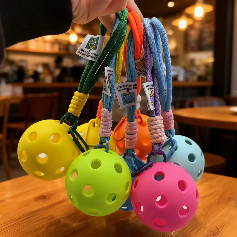 garvonti Schlüsselanhänger, Pickleball-Anhänger, bunt, verspielt - Bild 4