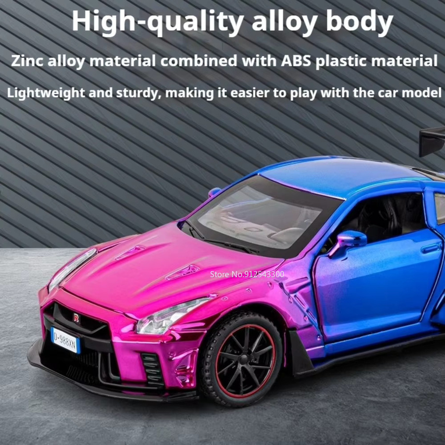 caipo GTR R8V10 Sportwagen-Modell, 1:32, mit Licht und Sound, grau - Bild 4