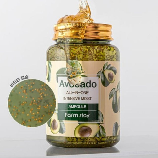 FARM STAY Avocado All-In-One Intensive Moist Ampulle Serum, 250 ml, Trockene Haut - Bild 1