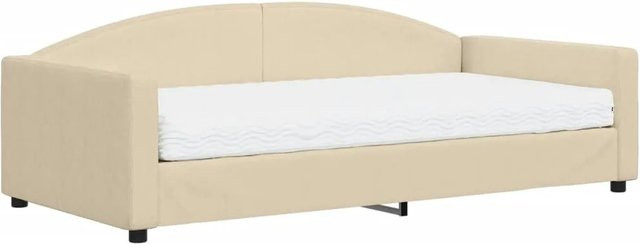 vidaXL Tagesbett mit Matratze in Beige, B/T/H: 200 x 100 x 75 cm - Bild 1