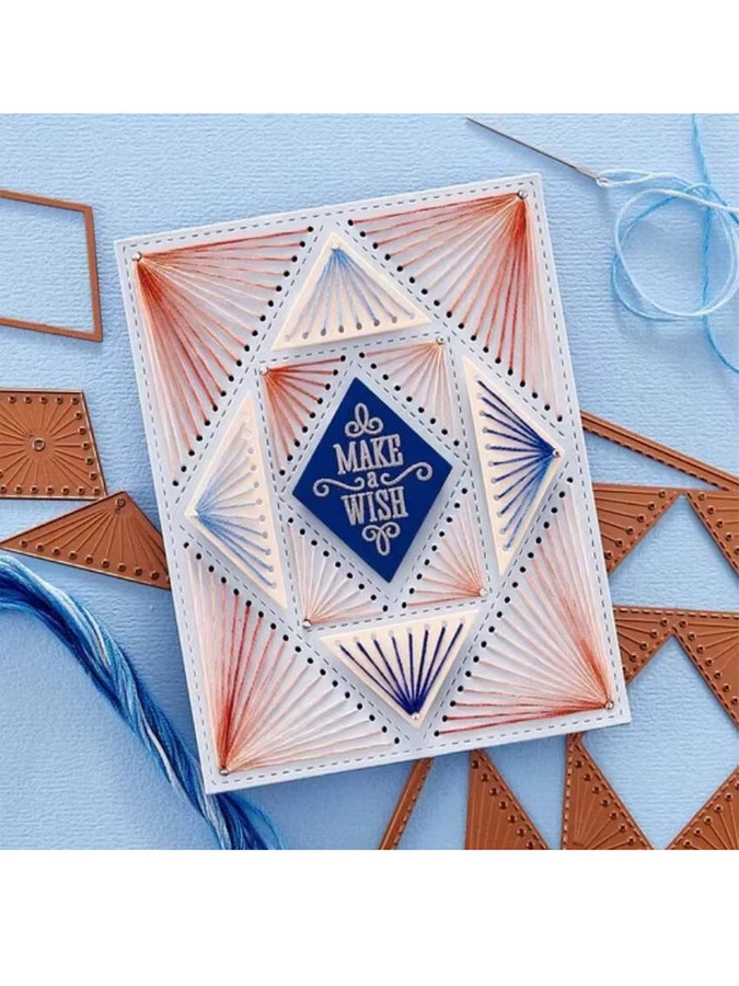 Metall Schneidwerk Rahmen Vorlage für Scrapbooking und DIY Papierkarten Gestaltung - Bild 2
