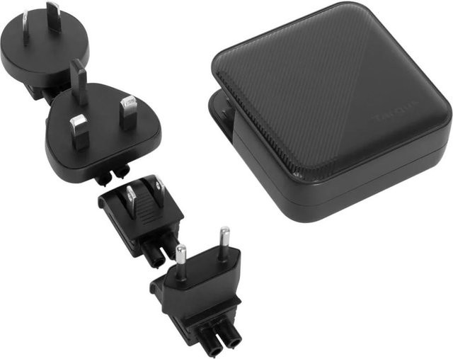 Targus 100W GaN Wall Charger Notebook-Netzteil mit USB-C und USB-A in Schwarz - Bild 1
