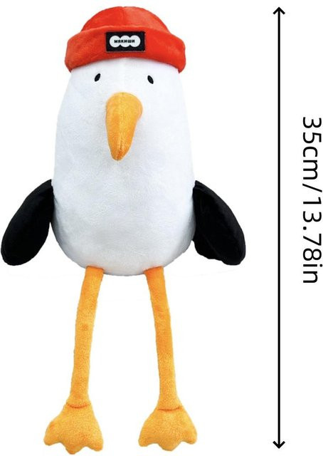 Yiran toy Roter Hut Vogel Plüschtier, ab 3 Jahren - Bild 1