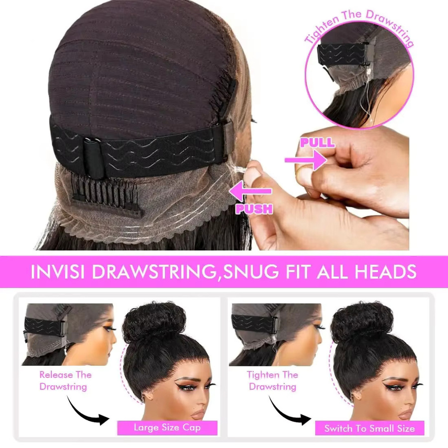 CNBEAU Perücke, 36 Zoll, Full Lace, Echthaar, Deep Curly, Glueless - Bild 3
