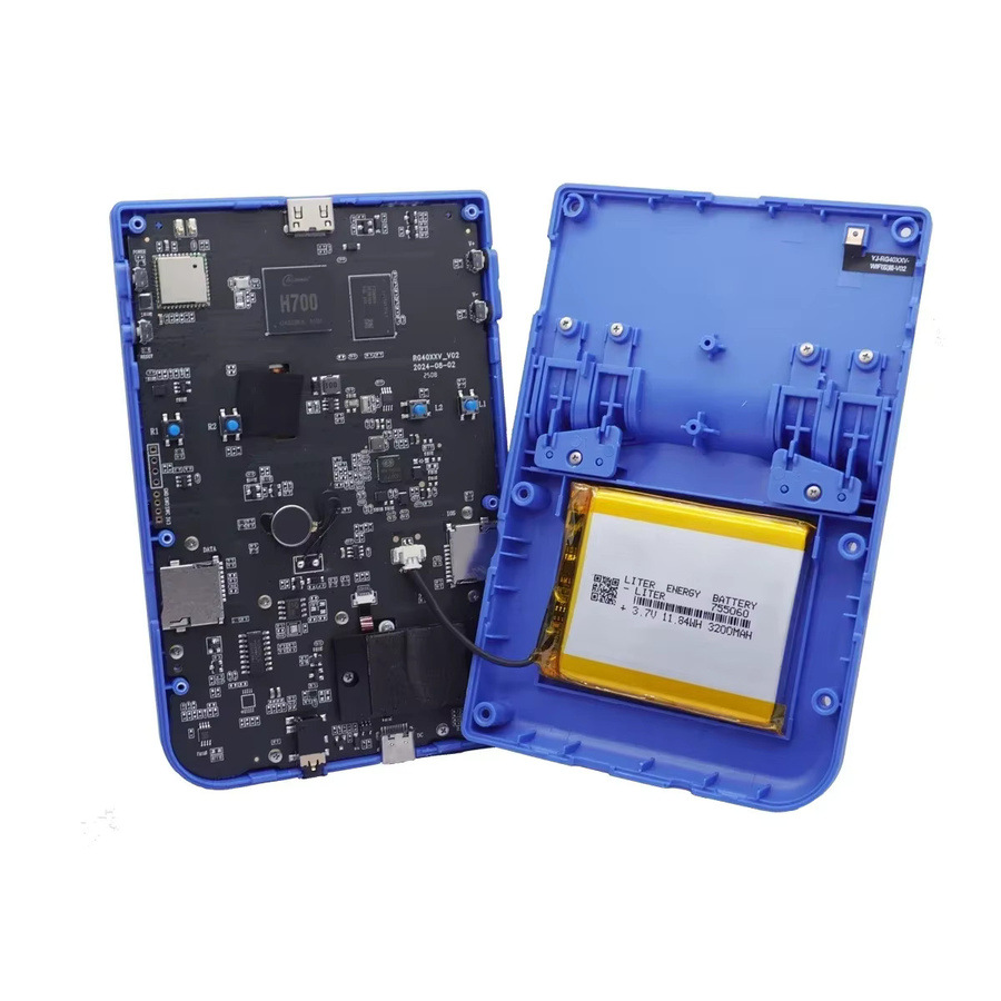 Wiederaufladbarer Li-Polymer-Akku 3,7 V 3200 mAh für die Anbernic RG406H Spielekonsole, Farbe: Gelb - Bild 2