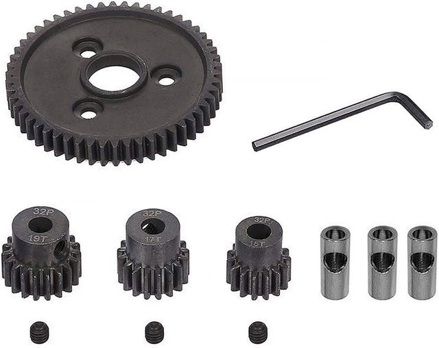 Traxxas RC Metall Stirnrad und Ritzel Sets, Schwarz - Bild 1