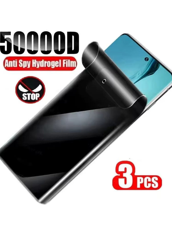 3er-Set Hydrogel Privacy Schutzfolie für OPPO A58 4G A80 A78 A59 A56s A98 5G A18 A20 A38 A60 A40m Anti-Spion Displayfolie Transparent - Bild 7