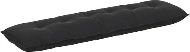 vidaXL Rückenkissen aus Cordstoff in Schwarz, B: 180 cm, H: 50 cm, T: 19 cm - Bild 1