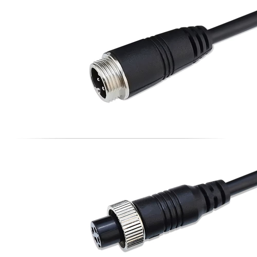 BSN 4-Pin Luftfahrt-Verlängerungskabel in Schwarz für LKW-Bus-Monitor-Kamera-Verbindungen - Bild 3