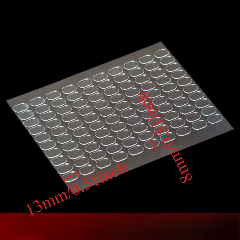 100 Stück transparente doppelseitige Klebeband-Pads aus Kunststoff für DIY-Projekte und Modellauto-Dekoration - Bild 4