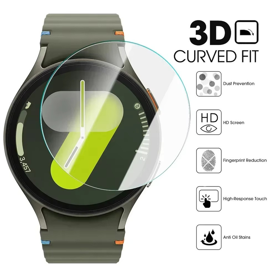 Samsung Displayschutzfolie aus gehärtetem Glas, Galaxy Watch 7, 40 mm, 44 mm, Watch7Ultra 47 mm - Bild 2