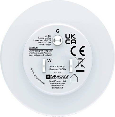 Skross Reiseadapter 1.500203C-E in Weiß - Bild 1
