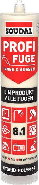 Soudal Profi-Fuge 8-in-1 MS-Polymer Dichtstoff in Beige, 280 ml - Bild 1