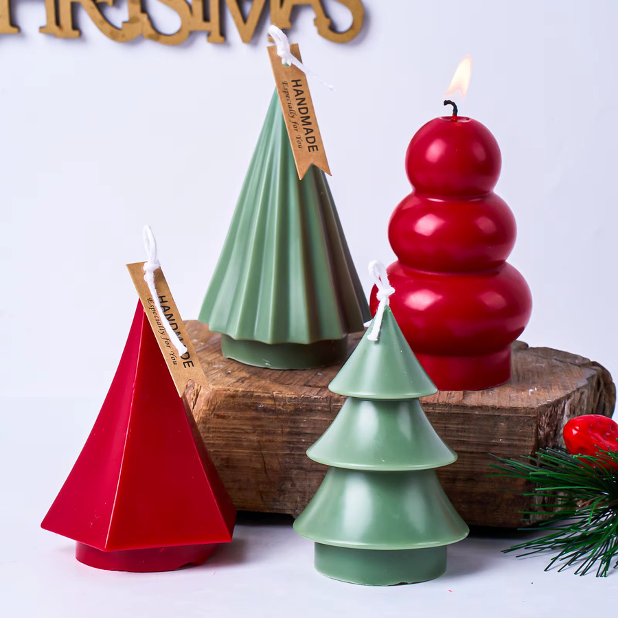 UDOCOOL 3D Weihnachtsbaum Silikonform für DIY Kerzen, Seifen und Gips zur Herstellung handgemachter Weihnachtsdekoration - Bild 2