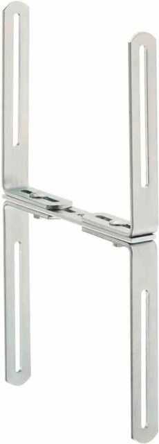 Alba Blumenkastenhalter H-Form für Mauern aus galvanisch verzinktem Metall - Bild 1