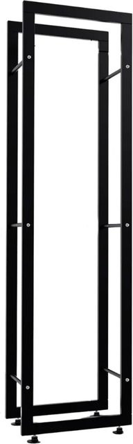 DELUKE Kaminholzregal SATLO aus Metall in Schwarz, B/T/H: 25 x 40 x 150 cm - Bild 1