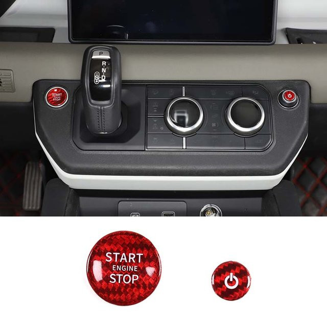 Suetlcoity Auto-Sticker für den Motor-Start-Stopp-Knopf passend für Land Rover Defender L663 2020-2023 - Bild 1