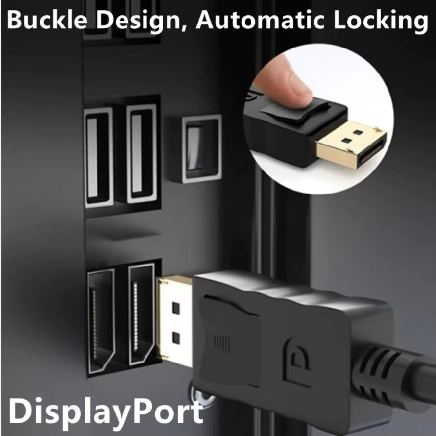 MnnWuu DisplayPort zu VGA Adapter Kabel 1080P Konverter in Schwarz und Weiß für Computer, Laptop, Projektor und TV - Bild 3