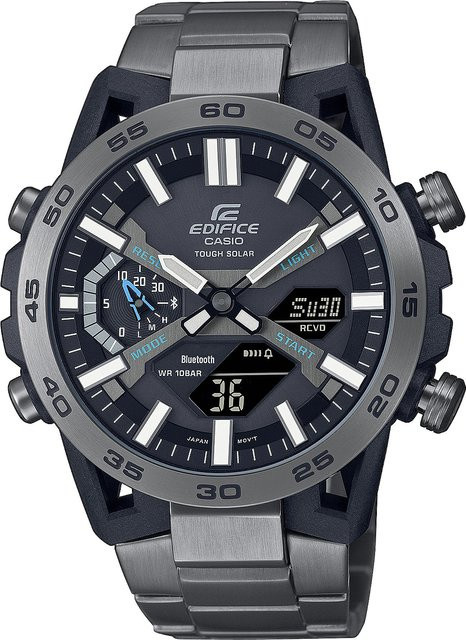 Casio Edifice Armbanduhr, Solar, Edelstahl, 48 mm, Herren - Bild 1