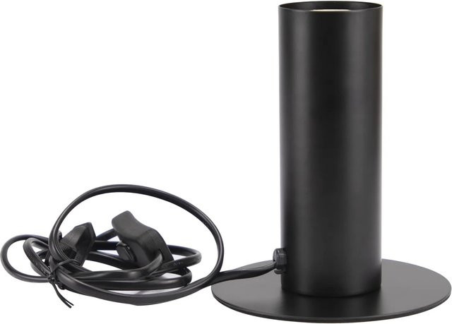 NETTLIFE Tischlampe im Industrial Design, Schwarz, E27, Retro Nachttischlampe aus Metall für Schlafzimmer und Wohnzimmer - Bild 1