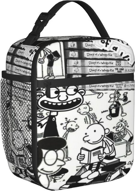 Diary Of A Wimpy Kid Thermisch isolierte Lunchtasche von Fancy Style Studio in Weiß - Bild 1