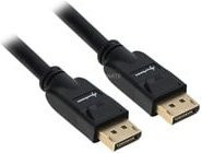 Sharkoon DisplayPort 1.3 Kabel in Schwarz für 4K Auflösung - Bild 1