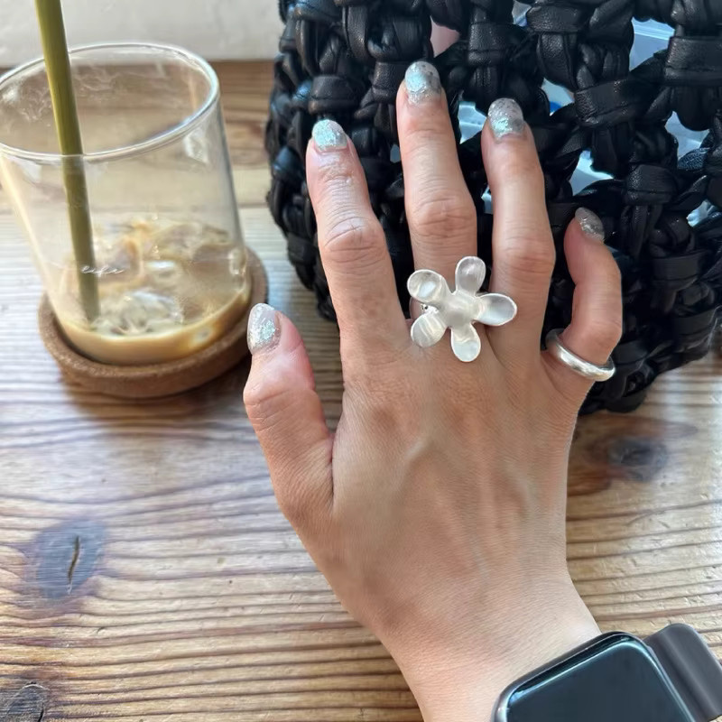imixlot Ring, Silber, Blume, Damen - Bild 4