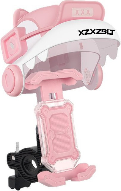 QHSPE Wasserdichter Fahrradhelm-Telefonhalter mit Auto-Lock und Sonnenschutz für Motorrad und Fahrrad in Blau oder Pink - Bild 1