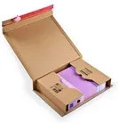 ColomPac Wickelverpackung CP 020 aus Wellpappe mit Selbstklebeverschluss, braun, B/T/H: 43,0 x 30,0 x 10,0 cm - Bild 1