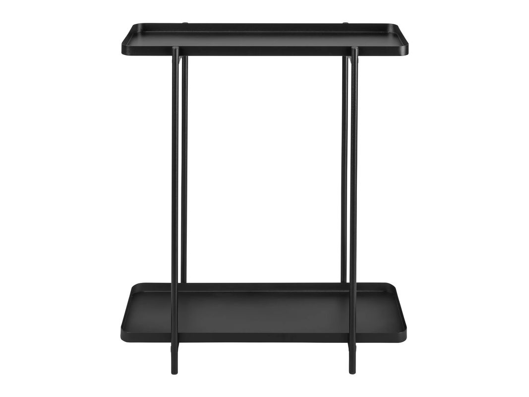LIVARNO Blumenregal aus pulverbeschichtetem Stahl und Kunststoff, Schwarz, B/T/H: 26,0 x 26,0 x 65,0 cm - Bild 2
