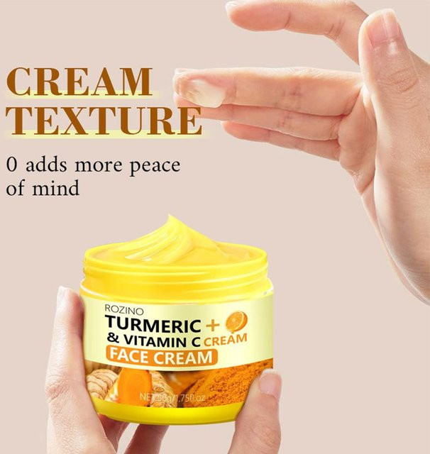 ROZINO Kurkuma Vitamin C Gesichtscreme, 50g - Bild 1