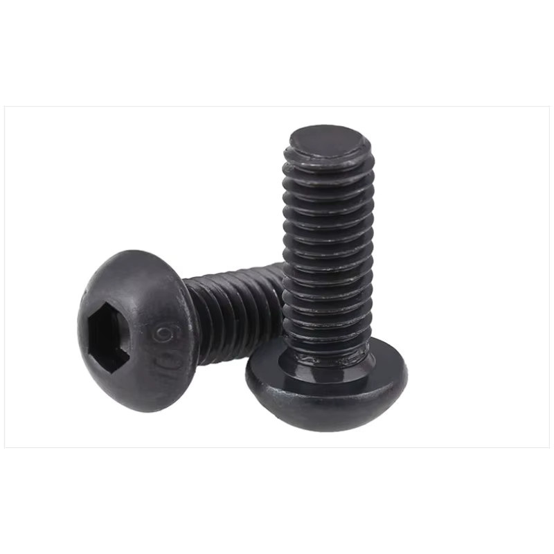 Zoll-Halbrundkopfschrauben aus legiertem Stahl Güteklasse 10,9 in Schwarz, Bolzen-Set in den Größen 1/8-40, 1/4-20, 3/16-24, 5/16-18, 5/32-32, 3/8-16 - Bild 2