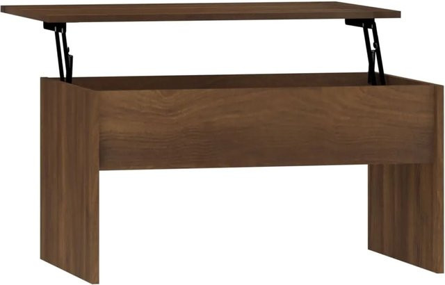 vidaXL Couchtisch in Braun mit Lift-Mechanismus, modern und rechteckig, B/T/H: 80 x 50,5 x 41,5 cm - Bild 1