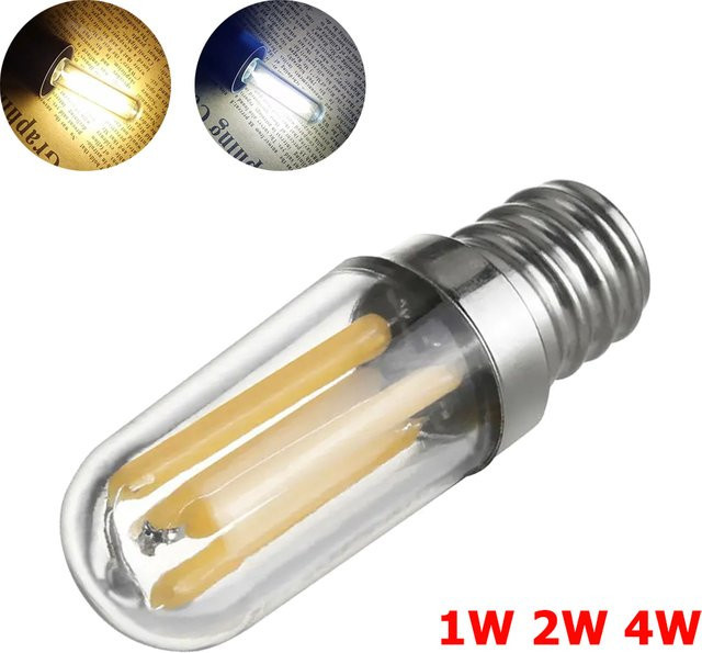 YORYZENG Dimmbare LED Filament Lampe E14 Transparent mit Edison-Stil für Kühlschrank und Nähmaschine - Bild 1