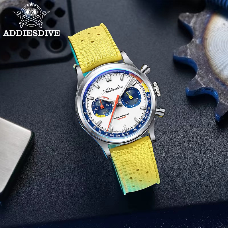 ADDIESDIVE Chronograph, Quarz, Edelstahl, 38 mm, Herren - Bild 3