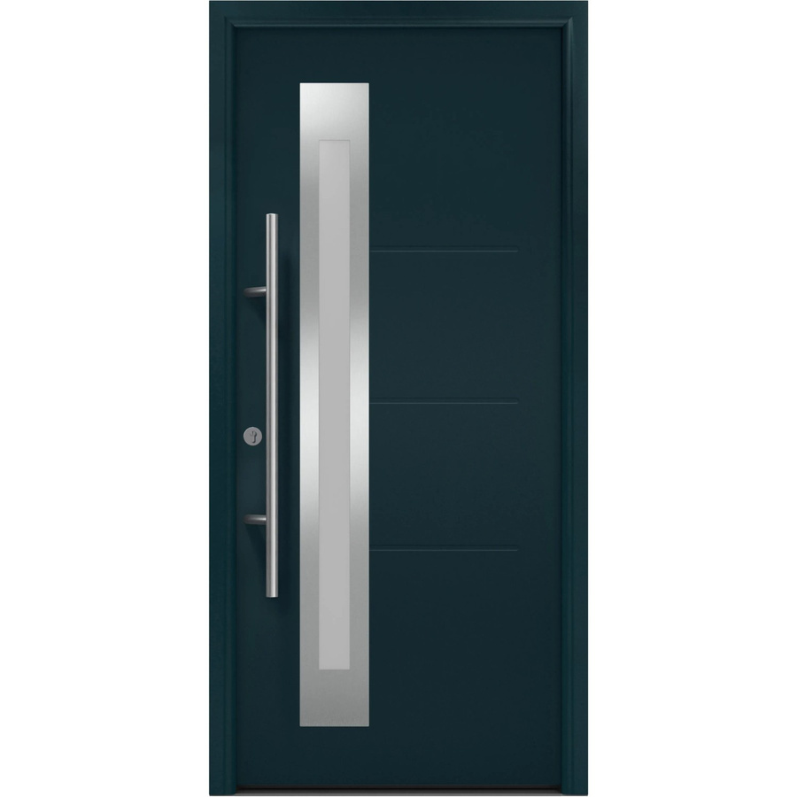 EcoStar Haustür Isopro IP 780S in Anthrazitgrau mit Anschlag Links, B: 110 cm, H: 210 cm - Bild 2