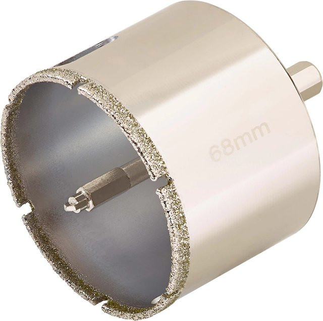 LUX-TOOLS Professional Lochsäge aus Edelstahl in Silber mit Ø 68 mm - Bild 1